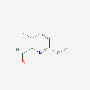 molecular formula C8H9NO2 B050307 6-Methoxy-3-methylpicolinaldehyde CAS No. 123506-64-9