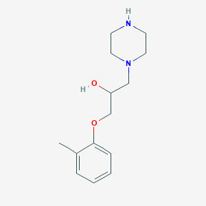 molecular formula C14H22N2O2 B503070 1-Piperazin-1-yl-3-o-tolyloxy-propan-2-ol CAS No. 782396-15-0