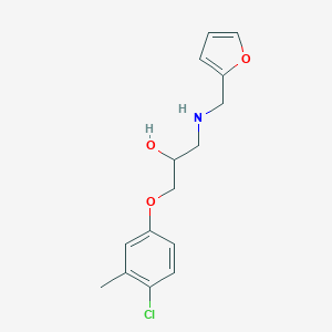 molecular formula C15H18ClNO3 B503071 1-(4-Chloro-3-methylphenoxy)-3-[(2-furylmethyl)amino]-2-propanol 