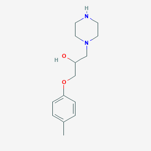 molecular formula C14H22N2O2 B503072 1-哌嗪-1-基-3-对甲苯氧基-丙烷-2-醇 CAS No. 883546-08-5