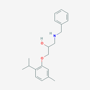 molecular formula C20H27NO2 B503074 1-(Benzylamino)-3-[5-methyl-2-(propan-2-yl)phenoxy]propan-2-ol 