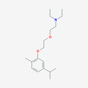 molecular formula C18H31NO2 B5030801 N,N-diethyl-2-[2-(2-methyl-5-propan-2-ylphenoxy)ethoxy]ethanamine 
