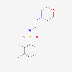 molecular formula C15H24N2O3S B503083 2,3,4-trimethyl-N-[2-(4-morpholinyl)ethyl]benzenesulfonamide 