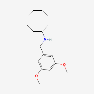molecular formula C17H27NO2 B5030876 N-[(3,5-dimethoxyphenyl)methyl]cyclooctanamine 
