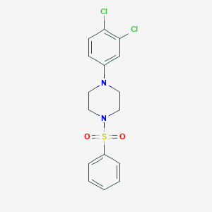 molecular formula C16H16Cl2N2O2S B503088 1-(3,4-Dichlorophenyl)-4-(phenylsulfonyl)piperazine CAS No. 865591-27-1