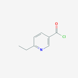molecular formula C8H8ClNO B050312 6-Ethylpyridine-3-carbonyl chloride CAS No. 121070-97-1