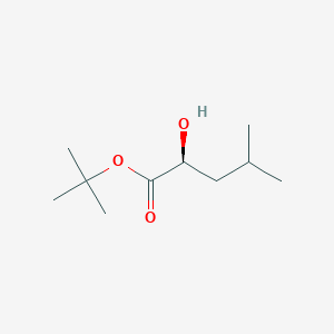 molecular formula C10H20O3 B050322 (S)-tert-Butyl 2-hydroxy-4-methylpentanoate CAS No. 3069-52-1