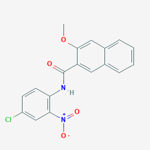 molecular formula C18H13ClN2O4 B5032501 N-(4-chloro-2-nitrophenyl)-3-methoxynaphthalene-2-carboxamide 