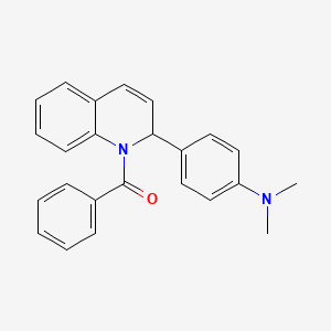 molecular formula C24H22N2O B5032747 {2-[4-(Dimethylamino)phenyl]quinolin-1(2h)-yl}(phenyl)methanone CAS No. 6318-15-6