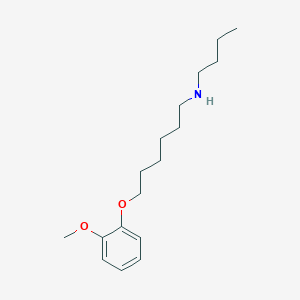 molecular formula C17H29NO2 B5032902 N-butyl-6-(2-methoxyphenoxy)hexan-1-amine 