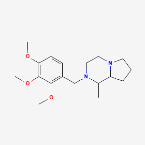 molecular formula C18H28N2O3 B5032950 1-methyl-2-[(2,3,4-trimethoxyphenyl)methyl]-3,4,6,7,8,8a-hexahydro-1H-pyrrolo[1,2-a]pyrazine 