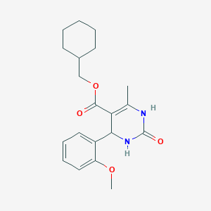 molecular formula C20H26N2O4 B5033079 Cyclohexylmethyl 4-(2-methoxyphenyl)-6-methyl-2-oxo-1,2,3,4-tetrahydropyrimidine-5-carboxylate 
