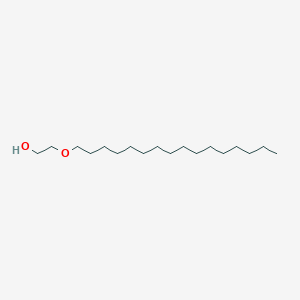 molecular formula C18H38O2 B050331 Hexadecyl ethyleneglycol monoether CAS No. 2136-71-2