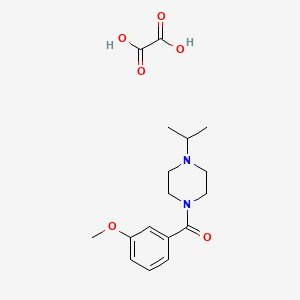 molecular formula C17H24N2O6 B5033262 1-isopropyl-4-(3-methoxybenzoyl)piperazine oxalate 