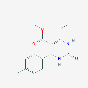 molecular formula C17H22N2O3 B5033364 ethyl 4-(4-methylphenyl)-2-oxo-6-propyl-1,2,3,4-tetrahydro-5-pyrimidinecarboxylate 