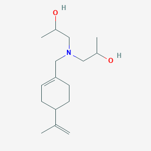 molecular formula C16H29NO2 B5033508 1-[2-Hydroxypropyl-[(4-prop-1-en-2-ylcyclohexen-1-yl)methyl]amino]propan-2-ol 