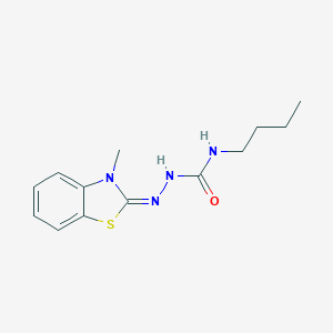 molecular formula C13H18N4OS B503363 3-methyl-1,3-benzothiazol-2(3H)-one N-butylsemicarbazone 
