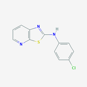 molecular formula C12H8ClN3S B503365 N-(4-chlorophenyl)[1,3]thiazolo[5,4-b]pyridin-2-amine 