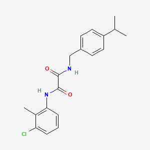 molecular formula C19H21ClN2O2 B5033659 N-(3-chloro-2-methylphenyl)-N'-(4-isopropylbenzyl)ethanediamide 