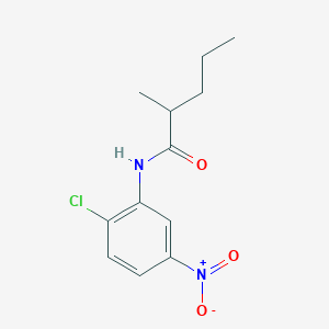 molecular formula C12H15ClN2O3 B5033915 N-(2-chloro-5-nitrophenyl)-2-methylpentanamide 