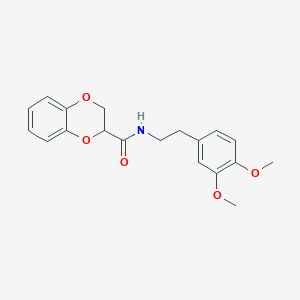 molecular formula C19H21NO5 B5034117 N-[2-(3,4-dimethoxyphenyl)ethyl]-2,3-dihydro-1,4-benzodioxine-3-carboxamide 