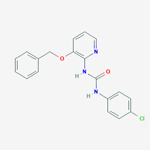 molecular formula C19H16ClN3O2 B503413 N-[3-(benzyloxy)-2-pyridinyl]-N'-(4-chlorophenyl)urea 