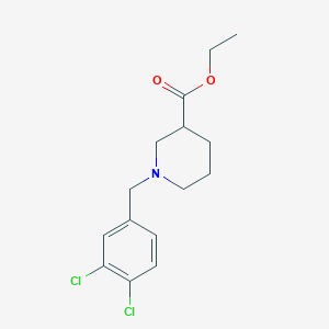 molecular formula C15H19Cl2NO2 B5034343 Ethyl 1-[(3,4-dichlorophenyl)methyl]piperidine-3-carboxylate 