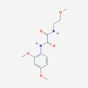 molecular formula C13H18N2O5 B5034571 N'-(2,4-dimethoxyphenyl)-N-(2-methoxyethyl)oxamide 