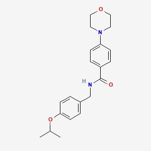molecular formula C21H26N2O3 B5034629 N-(4-isopropoxybenzyl)-4-(4-morpholinyl)benzamide 