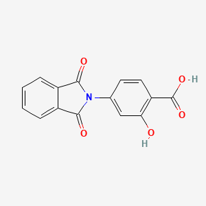 molecular formula C15H9NO5 B5034775 4-(1,3-Dioxoisoindolin-2-yl)-2-hydroxybenzoic acid CAS No. 36467-52-4