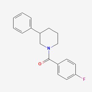 molecular formula C18H18FNO B5034850 (4-Fluorophenyl)-(3-phenylpiperidin-1-yl)methanone 