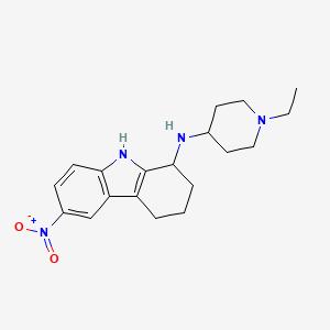 molecular formula C19H26N4O2 B5034911 N-(1-ethylpiperidin-4-yl)-6-nitro-2,3,4,9-tetrahydro-1H-carbazol-1-amine 