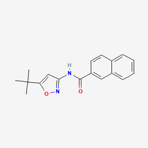 molecular formula C18H18N2O2 B5034969 N-(5-tert-butyl-1,2-oxazol-3-yl)naphthalene-2-carboxamide 