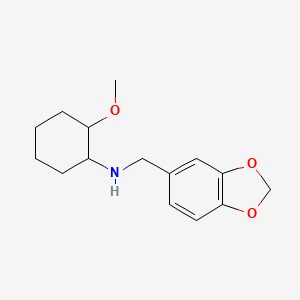 molecular formula C15H21NO3 B5035118 N-(1,3-benzodioxol-5-ylmethyl)-2-methoxycyclohexan-1-amine 