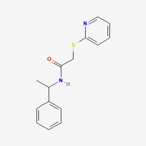 molecular formula C15H16N2OS B5035149 N-(1-phenylethyl)-2-(pyridin-2-ylsulfanyl)acetamide 