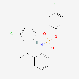 molecular formula C20H18Cl2NO3P B5035241 N-bis(4-chlorophenoxy)phosphoryl-2-ethylaniline 