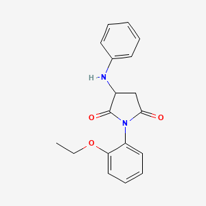 molecular formula C18H18N2O3 B5035331 1-(2-Ethoxyphenyl)-3-(phenylamino)pyrrolidine-2,5-dione 