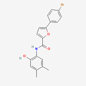 molecular formula C19H16BrNO3 B5035357 5-(4-bromophenyl)-N-(2-hydroxy-4,5-dimethylphenyl)furan-2-carboxamide 
