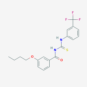molecular formula C19H19F3N2O2S B5035502 3-butoxy-N-{[3-(trifluoromethyl)phenyl]carbamothioyl}benzamide 