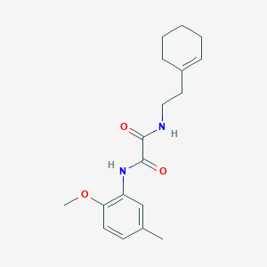 molecular formula C18H24N2O3 B5035511 N-[2-(cyclohexen-1-yl)ethyl]-N'-(2-methoxy-5-methylphenyl)oxamide 