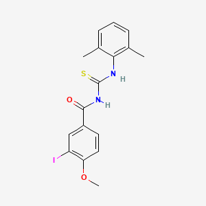 molecular formula C17H17IN2O2S B5035738 N-[(2,6-dimethylphenyl)carbamothioyl]-3-iodo-4-methoxybenzamide 