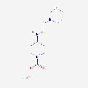 molecular formula C15H29N3O2 B5035765 Ethyl 4-(2-piperidin-1-ylethylamino)piperidine-1-carboxylate 
