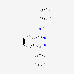 molecular formula C21H17N3 B5035778 N-benzyl-4-phenylphthalazin-1-amine 