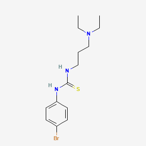 molecular formula C14H22BrN3S B5035789 1-(4-Bromophenyl)-3-[3-(diethylamino)propyl]thiourea 