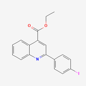molecular formula C18H14INO2 B5035822 Ethyl 2-(4-iodophenyl)quinoline-4-carboxylate 