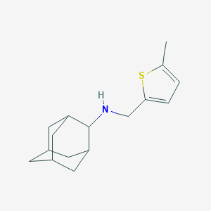molecular formula C16H23NS B503589 N-[(5-methylthiophen-2-yl)methyl]adamantan-2-amine 