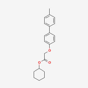 molecular formula C21H24O3 B5036142 Cyclohexyl 2-[4-(4-methylphenyl)phenoxy]acetate 
