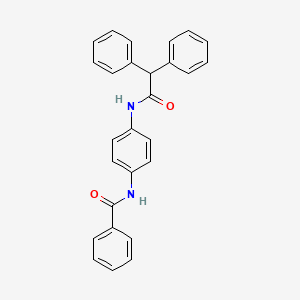 molecular formula C27H22N2O2 B5036242 N-[4-[(2,2-diphenylacetyl)amino]phenyl]benzamide 