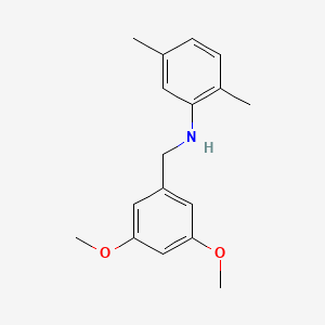 molecular formula C17H21NO2 B5036337 N-[(3,5-dimethoxyphenyl)methyl]-2,5-dimethylaniline 