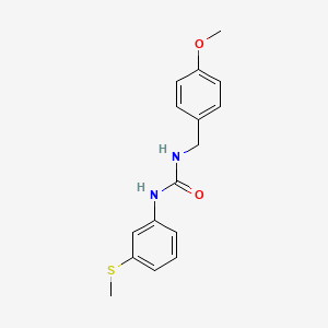 molecular formula C16H18N2O2S B5036354 N-(4-METHOXYBENZYL)-N'-[3-(METHYLSULFANYL)PHENYL]UREA 